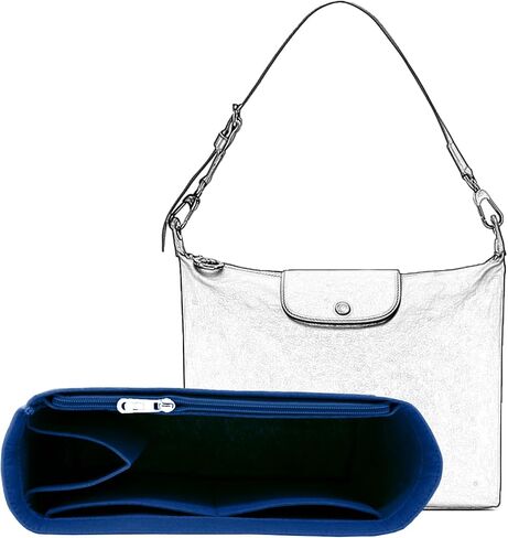 Handbag Purse Insert Organizer, Felt Purse Organizer With Zipper Pocks, Suitable for Crossbody Bags, Shoulder Bags, Handbags Bag Organizer (Black) in Saudi Arabia