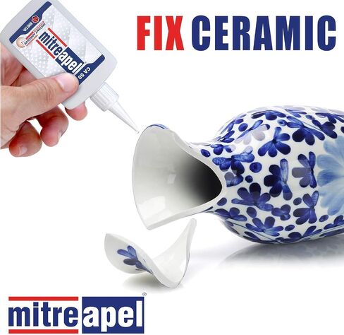 غراء MITREAPEL Super CA (3 × 1.7 أونصة) مع منشط لاصق بالرش (3 × 6.7 أونصة سائلة) غراء Ca مع منشط للخشب والبلاستيك والمعادن والجلود والسيراميك - غراء سيانوأكريليت للحرف اليدوية والبناء (3 قطع) in Kuwait