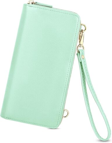 nuoku Wallet for Women Credit Card Holder Cell Phone Purse Sofa PU Leather Wallet with RFID Blocking Clutch Wristlet in Kuwait