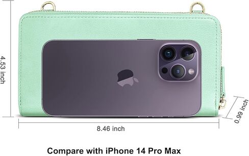 nuoku Wallet for Women Credit Card Holder Cell Phone Purse Sofa PU Leather Wallet with RFID Blocking Clutch Wristlet in Kuwait