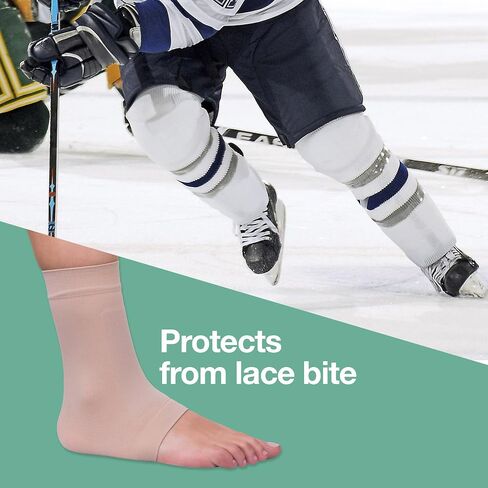 ZenToes Ankle Bone Protection Socks Malleolar Sleeves with Gel Pads for Boots, Skates, Splints, Braces - 1 Pair in Saudi Arabia