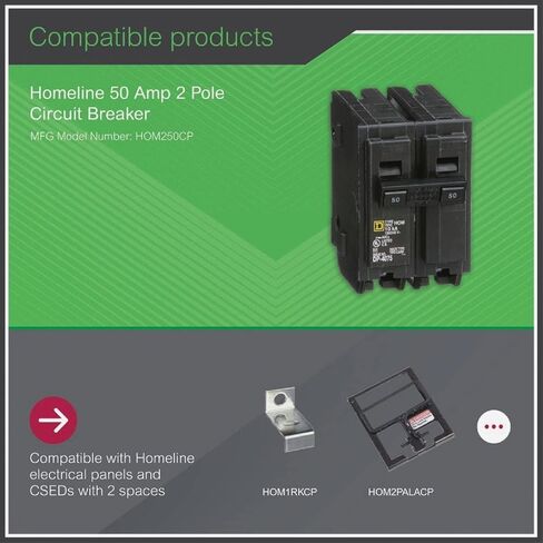 Square D - HOM250CP Circuit Breaker, Black in Saudi Arabia