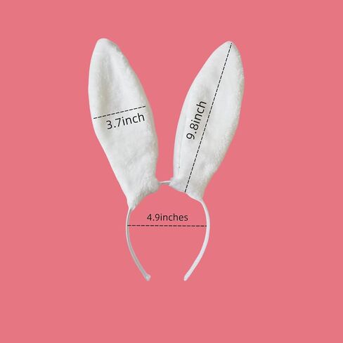 Furry Bunny Ears Headbands Rabbit Ear Headband for Party Prom Cosplay Headwear Costume Hair Accessories in Saudi Arabia