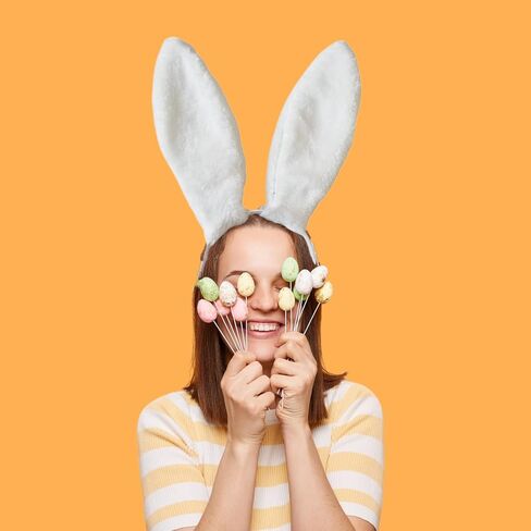 Furry Bunny Ears Headbands Rabbit Ear Headband for Party Prom Cosplay Headwear Costume Hair Accessories in Saudi Arabia