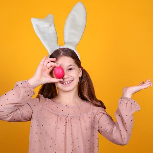 Furry Bunny Ears Headbands Rabbit Ear Headband for Party Prom Cosplay Headwear Costume Hair Accessories in Saudi Arabia