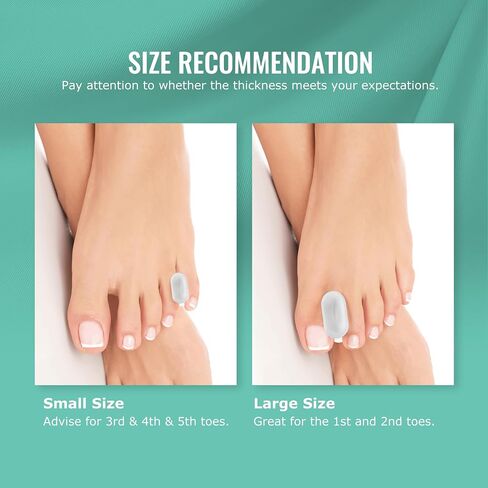 Welnove Upgraded Gel Toe Separators – 12-Pack Bunion Pads – Toe Spacers for Straightening Overlapping Toes, Bunions, Calluses – Soft Silicone Bunion Corrector for Men and Women in Saudi Arabia