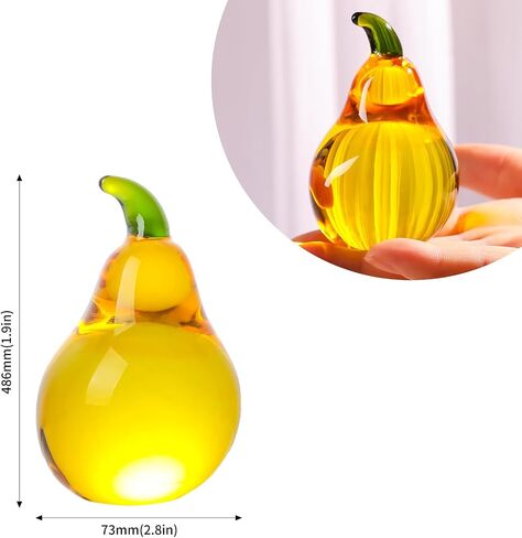 LONGWIN Mini Crystal Pumpkin تماثيل قابلة للجمع، تمثال يقطين زجاجي، تمثال ثقالة الورق، زخارف زخرفية على سطح الطاولة لحصاد الخريف، عيد الشكر، ديكور المنزل في الهالوين in Kuwait