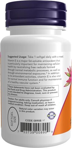 NOW Supplements, Vitamin E-400 IU Mixed Tocopherols, Antioxidant Protection*, 50 Softgels in Kuwait