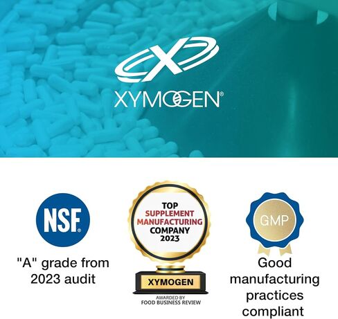 XYMOGEN Adrenal Manager - الطاقة، الاستجابة للإجهاد + دعم الغدة الكظرية - مكمل الغدة الكظرية مع L-Tyrosine، الزنك تشيلات، VIT B6، المغنيسيوم، حمض البانتوثينيك، الرهوديولا الوردية (120 كبسولة) in Saudi Arabia