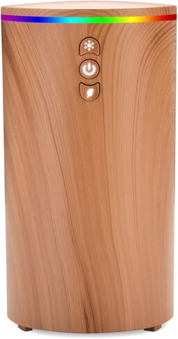 ناشر روائح السيارة، موزع روائح الزيوت العطرية USB بالموجات فوق الصوتية للسيارة، ناشر روائح العلاج العطري مع رذاذ متقطع/مستمر للمركبات المنزلية والسفر في المكتب (أسود) in Kuwait