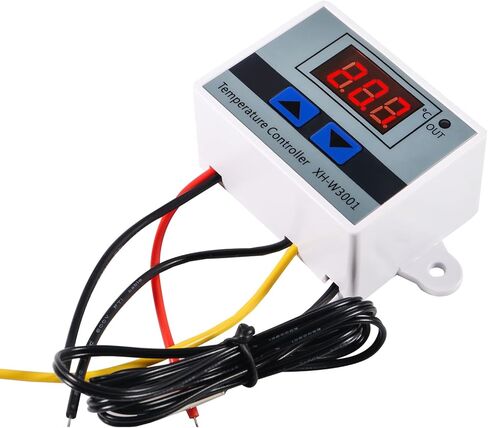 2 قطعة وحدة تحكم في درجة الحرارة LED الرقمية 24 فولت ترموستات رقمي مفتاح ترموستات إلكتروني مع مسبار مقاوم للماء قابل للبرمجة تسخين وتبريد XH-W3001 in Kuwait