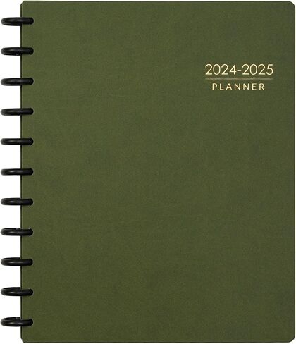 Nekmit Discbound Planner 2024-2025, Work Breakdown Structure 12 Month Academic Planner, 8.5"x11", Jul 2024 - Jun 2025 Daily, Weekly, Monthly Planner, Appointment Budget Book (Pink) in Saudi Arabia