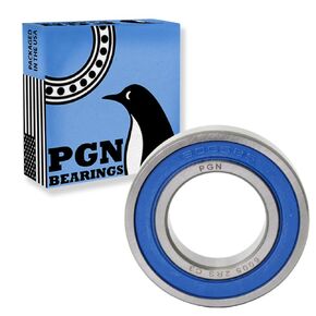محمل PGN (10 عبوات) 6005-2RS - محمل كروي مختوم من الصلب الكروم المشحم - محامل 25x47x12 مم مع ختم مطاطي ودعم دورة في الدقيقة العالية