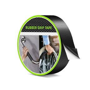Rubber Grip Tape, Non Slip Tape, Enhanced Textured Super Strong Adhesive for Secure Hold & Friction-Ideal for Tools, Gadgets, DIY & More(Black, 4In x 10Ft)