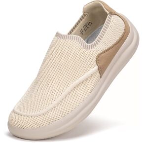 Women's Walking Shoes Lighweight Knitted Slip-on Shoes for Women Comfortable and Soft Casual Work Shoes