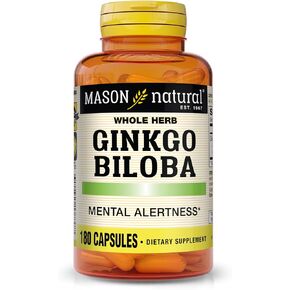 Mason Vitamins Ginkgo Biloba Capsules, 180 Count