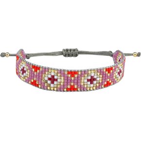KELITCH Women Friendship Bracelets Wax Rope Bracelets Handmade Multi-Pattern Pearl Bracelets New