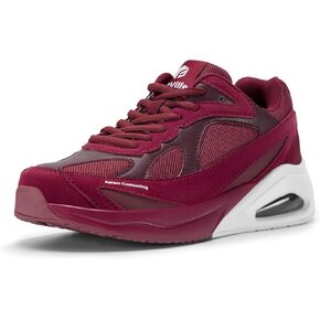 FitVille Women's Wide Walking Shoes Extra Wide Width Air Cushion Sneakers Gym Shoes for Shock Absorption Heel Pain Relief - HeelAero V1