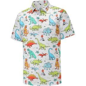 Men's Golf Polo Shirts Funny Golf Shirts for Men Short