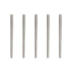 Fully Threaded Rod 304 Stainless Steel Rod Bar Studs, [for Clamps and U-Bolts] - M5 x 100mm 0.8mm Pitch Male Threaded/Silver/10Pack