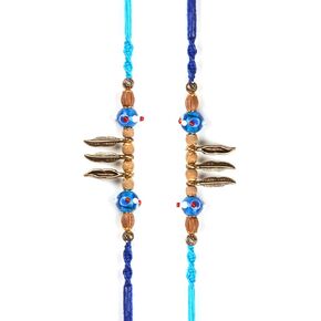 Rakhi for Brother Evil Eye Pack of 2 Design Rakhi for Small Bhai Bro Thread Rakhi