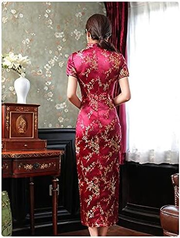 Qipao Dress Cheongsam for Women with UME Floral Pattern Embroidery Chinese Dresses Upgraded in Kuwait