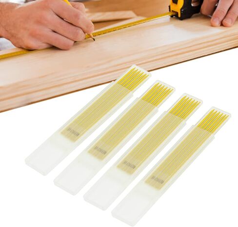24Pcs HB Solid Carpenter Pencil Refill Set Long Lasting 2.8mm Graphite Mechanical Deep Hole Woodworking Pencil Refill for Repairman Designer Drawings (Red) in Saudi Arabia