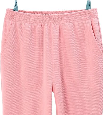 Women’s Pull-On Adaptive Elastic-Waist Textured Pant in Kuwait