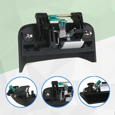 Exterior Door Handle Rear Driver Left Side Compatible with Compass 2007-2017 Replaces 5115827AF in Kuwait