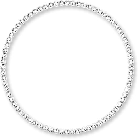 Gold Beaded Bracelets for Women, 14k Gold Plated Beaded Bracelet Hypoallergenic Stackable Bracelet Dainty Gold Stretch Bracelets for Women Trendy Gold Jewelry in Saudi Arabia