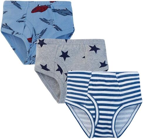 Dohaeris Boys Boxer Briefs Set of 5 Cotton Soft Panties Toddler Kids 3 pcs pack Briefs Multipack in Saudi Arabia