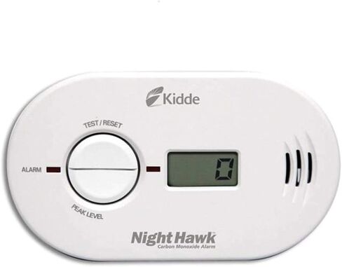 كاشف أول أكسيد الكربون من Kidde، يتم توصيله بالحائط مع بطارية احتياطية 9 فولت، وشاشة LED رقمية in Saudi Arabia