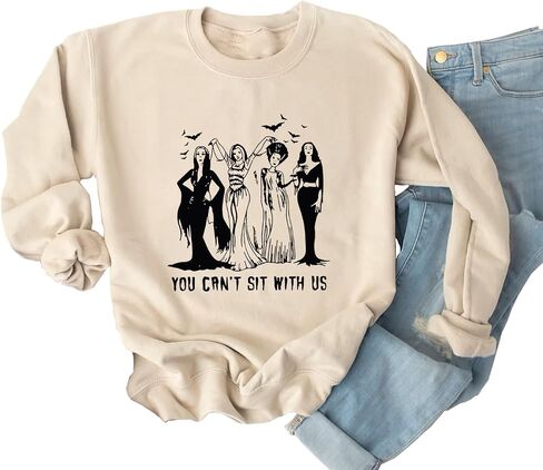 Ykomow Halloween Witches Brew SweatShirt for Women Sanderson Sisters Shirt Funny Halloween Cat Sweaters in Kuwait