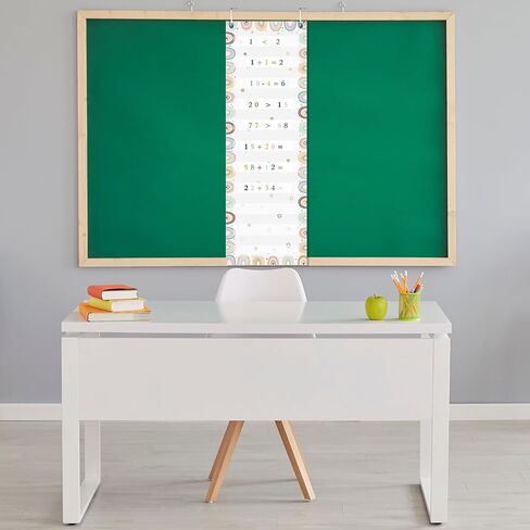 Greenery Daily Schedule Pocket Chart Class Schedule 14 Pocket 2 Hooks Educational Pocket Chart for Classroom Storage Pocket for Back to School Office Home Teacher Reusable Activity Supplies in Saudi Arabia