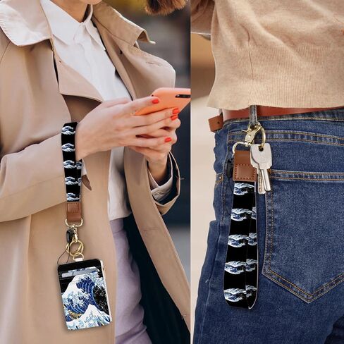 Plifal Lanyards for Keys Wristlet Keychain Wrist Lanyard Wallet for Women American USA Flag Wristlet Strap for Car Keys Short Small Wrist Key Holder Key Chain Strap in Saudi Arabia