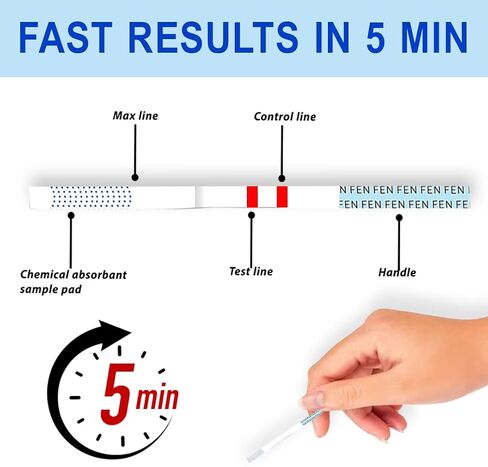 Emnce Fentanyl Test Strips Home Drug Testing Kit - Accurate for Powder Substances, Liquids & Pills | Urine Test Kit for Synthetic Detection | for Forensic Use [5 Pack] in Saudi Arabia
