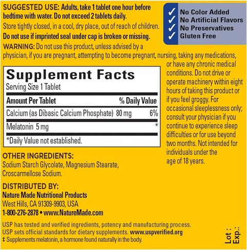 Nm Super Melatonin 5mg Size 90ct Pv Super Melatonin 5mg 90ct in Saudi Arabia