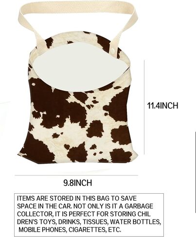 Car Garbage Can, Car Trash Bag, Car Garbage Bag, Hanging Car Trash Can for Car Accessories, Vehicle, Travelling, Camping, Cute Car Back Seat Organizer, Black Red Rose in Kuwait