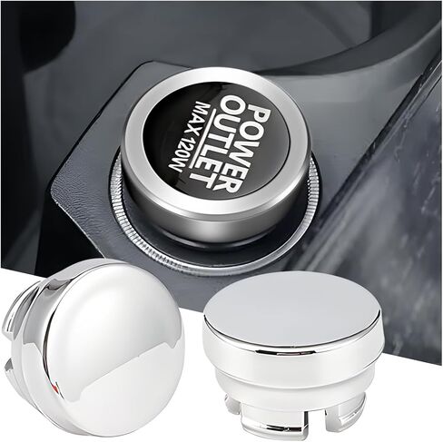 2PCS Car Cigarette Lighter Plug Cover, Dustproof Waterproof Vehicle Socket Cover, Auto Cigarette Lighter Cap Replacement Accessories Universal for Vehicle, Trucks, RVs and More（Black） in Kuwait