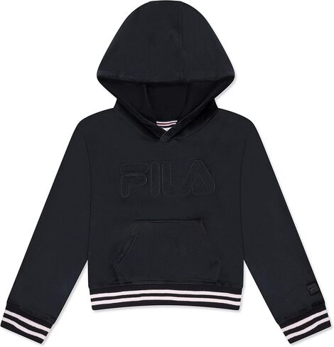 Fila Girls Velour Hooded Sweatshirt Top in Saudi Arabia