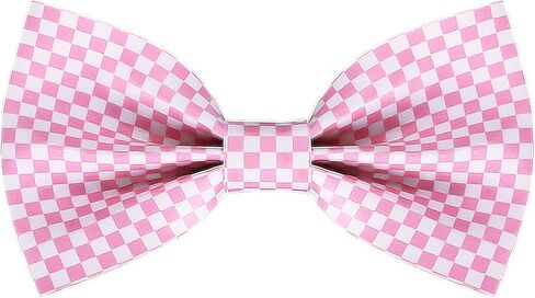 Checkered Bow Tie Leather Men Plaid Bowtie Gingham Pre Tied Bowtie for Male Tuxedo Wedding Father Day Grad Prom in Saudi Arabia