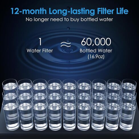 Waterdrop BS13 Under Sink Water Filter, 6 Stage Stainless Steel, Reduce PFAS, PFOA/PFOS, No Drilling Required in Saudi Arabia