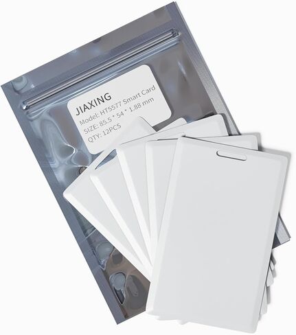 12 PCS T5577 Thick Smart Cards, Contactless 125khz RFID Rewritable Proximity Clamshell Weigand Prox Card, Compatible with 1386 1326 H10301 Format Readers and Keyless Entry Access Control Systems in Saudi Arabia