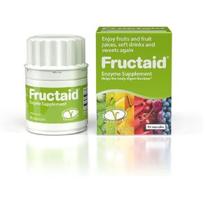 Enzyme Supplement – 45 Capsules, so That You can enjoy Fruits, Fruit Juices, Soft Drinks, and Sweets again, Dietary Supplement, Gluten-Free, Lactose-free
