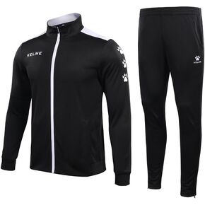 KELME Men's Tracksuits, Sportswear, Top and Bottom Set, Jacket & Long Pants, Casual Training Wear, Athletic Workout Shirt