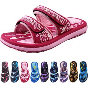 Kids Classic Easy Snap Lock Outdoor/Water Sandals & Slides. Adjustable Straps