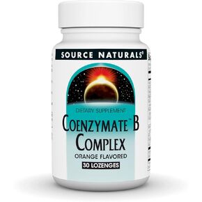 Source Naturals Coenzymate B Complex - Orange Flavor That Melts in Mouth - B Vitamins - 30 Lozenges
