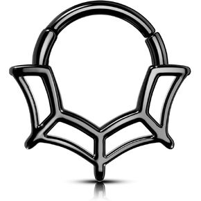 OUFER 16G Septum Rings, Spider Web Septum Jewelry, Halloween Daith Piercing Jewelry, 316L Surgical Steel Daith Helix Earrings For Women, Septum Nose Rings for Women Men