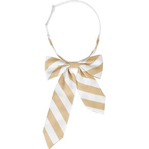 Women's Bowties Stylish Asymmetrical Pre-tied Stripe Bow Ties for School Casual