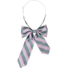 Women's Bowties Stylish Asymmetrical Pre-tied Stripe Bow Ties for School Casual